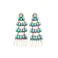 Western Turquoise Dangle Earrings